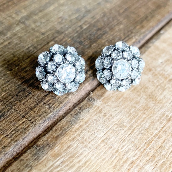 kate spade Jewelry Kate Spade Rhinestone Dome Earrings Poshmark